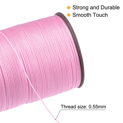 Harfington Uxcell Thin Waxed Thread Polyester Waxed Cord