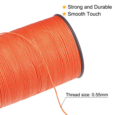 Harfington Uxcell Thin Waxed Thread Polyester Waxed Cord