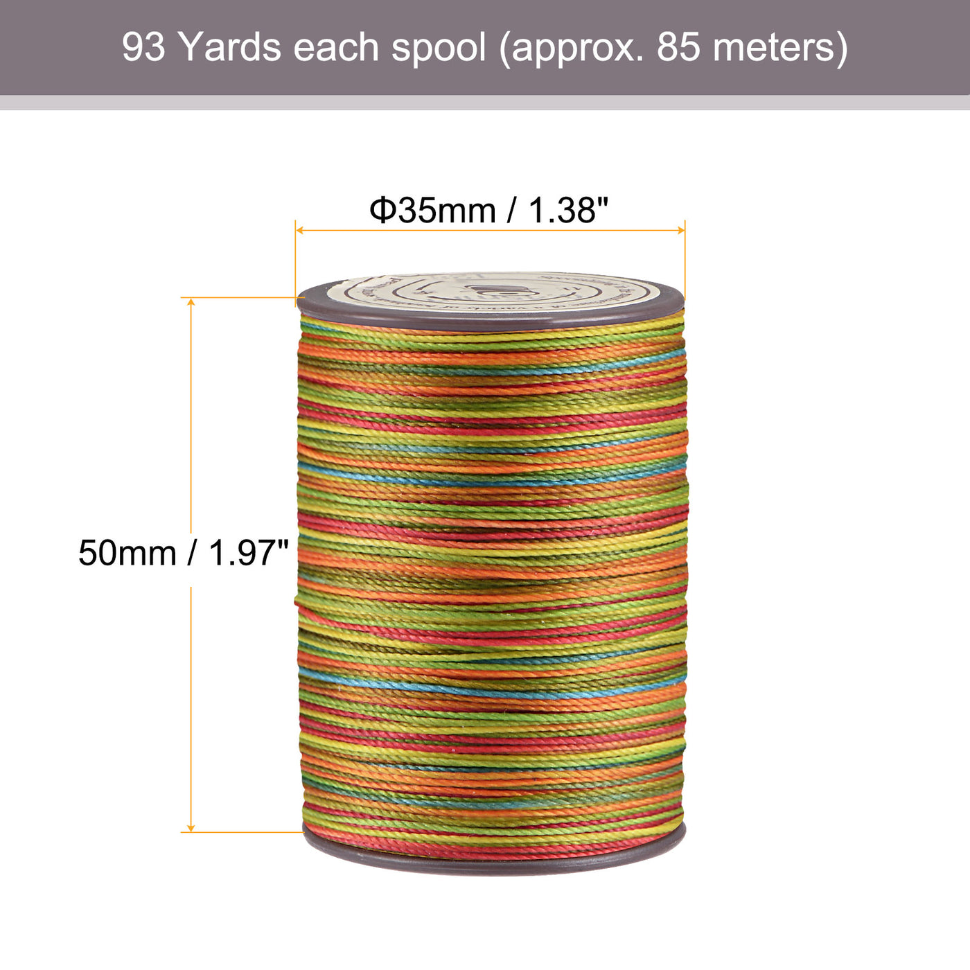 Harfington Thin Waxed Thread Dia Polyester Wax Coated Cord