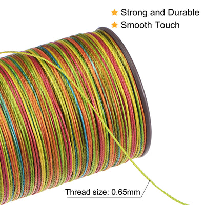 Harfington Thin Waxed Thread Dia Polyester Wax Coated Cord