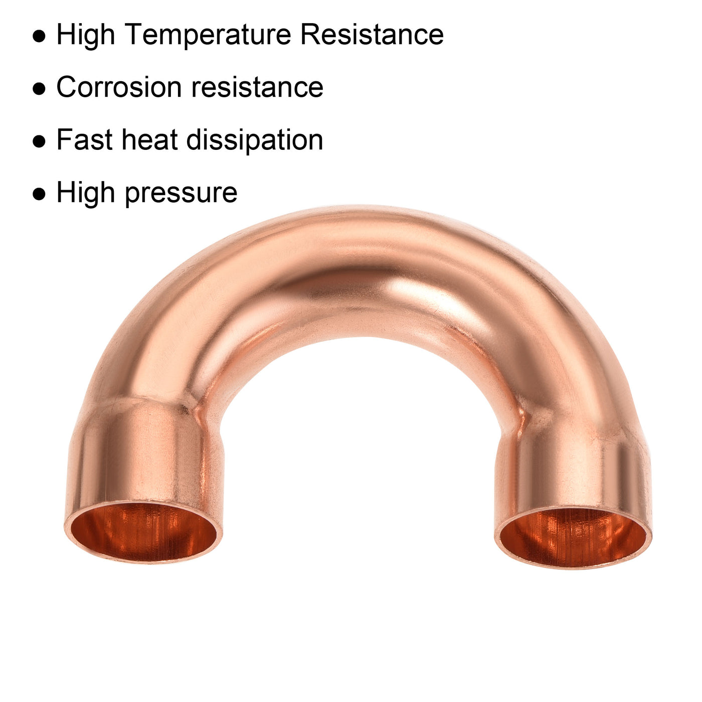 Harfington 180 Degree Return Bend Copper Fitting Welded Elbow Connection, for Refrigeration