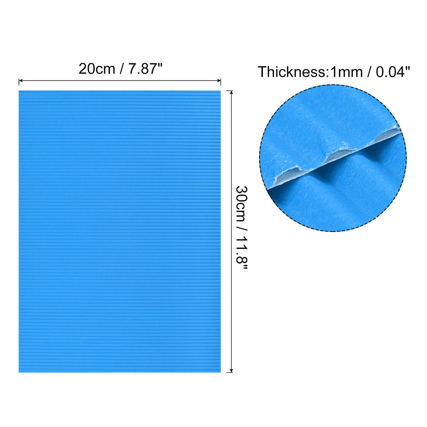 Harfington Corrugated Paper Sheets  11.8-inch x 7.87-inch Cardboard