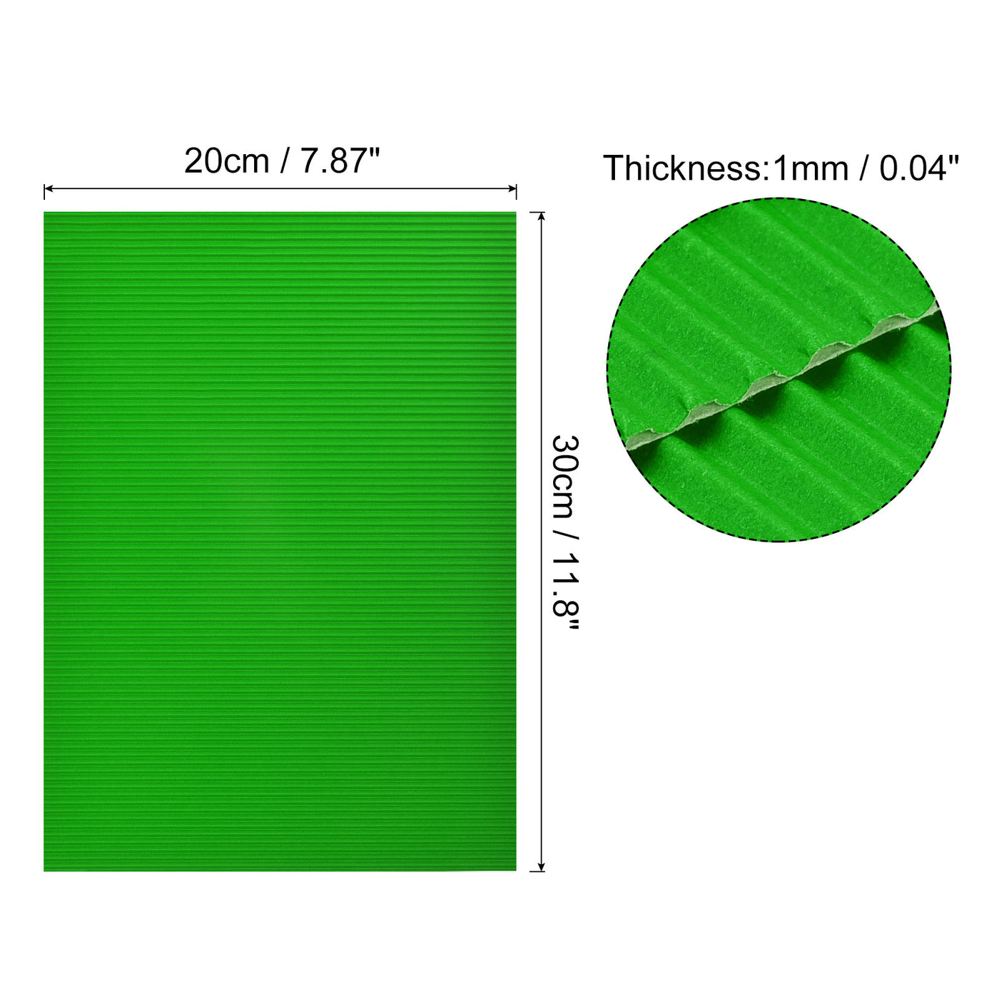 Harfington Corrugated Paper Sheets  11.8-inch x 7.87-inch Cardboard