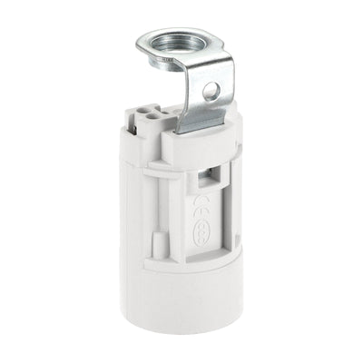 Harfington Bulb Socket Plastic Lamp Holder with Threaded Lamp Pipe Nuts for Bulbs