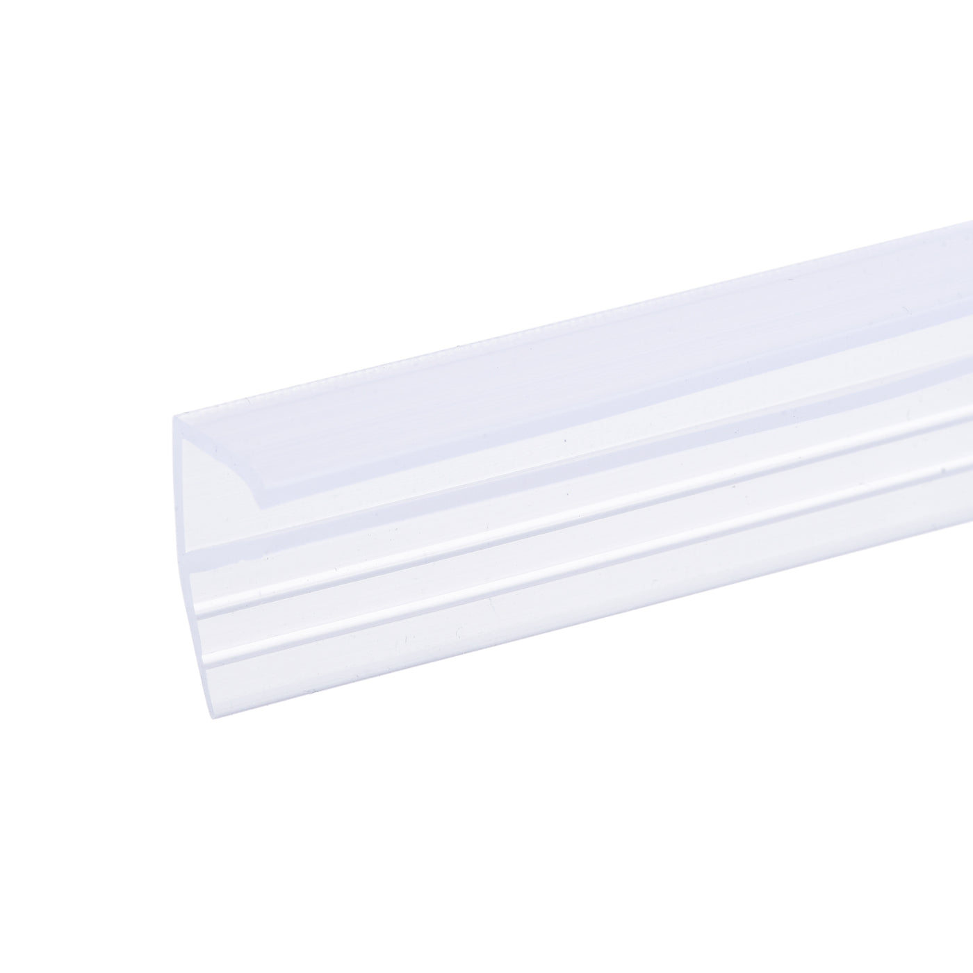 Harfington Frameless Glass Shower Door Sweep, Long, Type Door Bottom Side Seal Strip