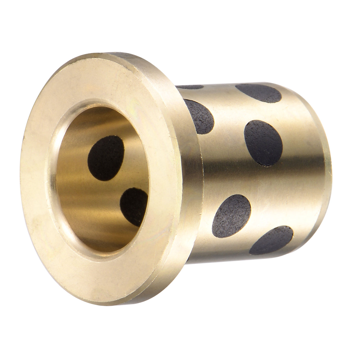 uxcell Uxcell Flanged Sleeve Bearings Wrapped Oilless Bushing Brass