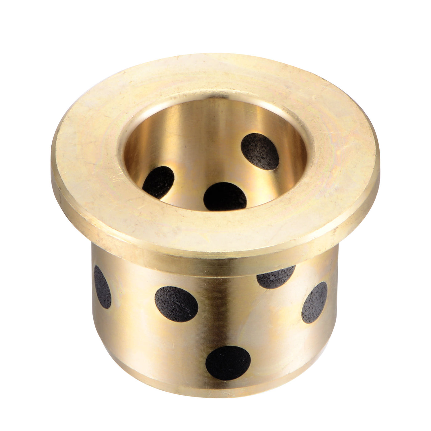 uxcell Uxcell Flanged Sleeve Bearings Wrapped Oilless Bushing Brass