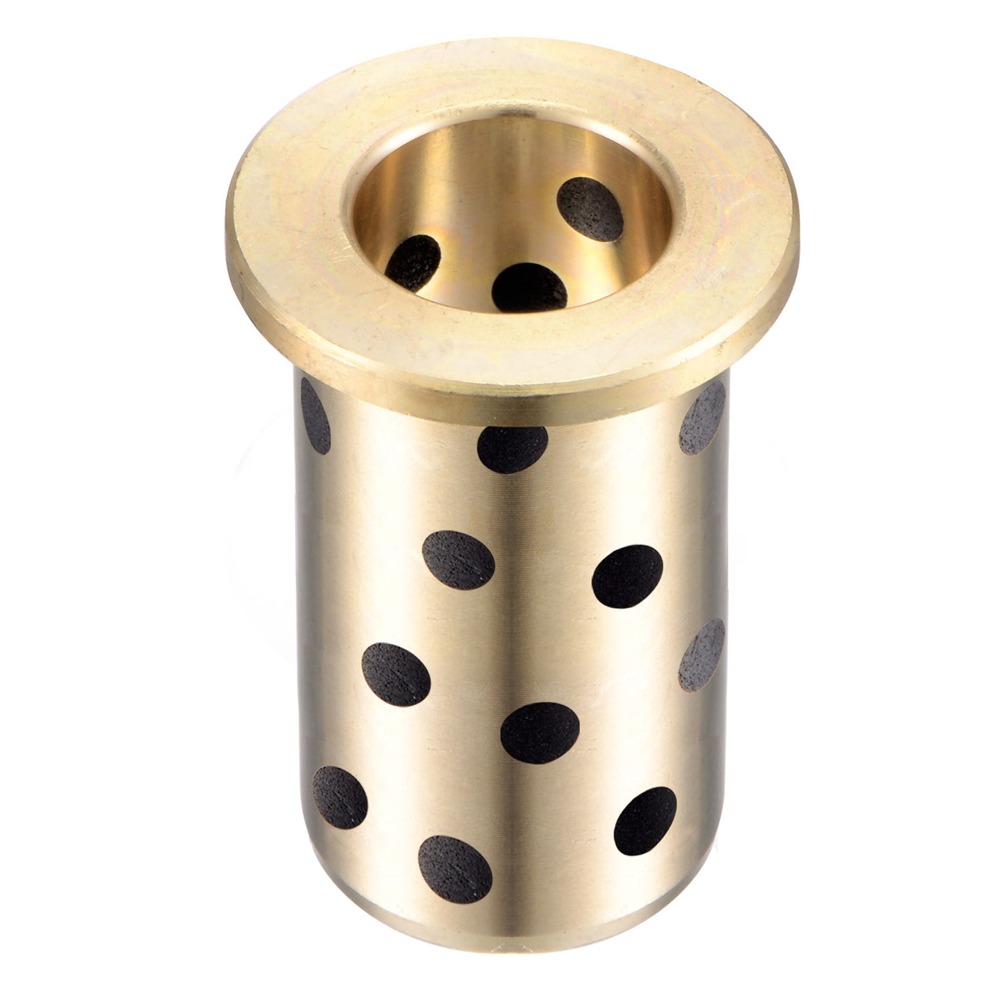 uxcell Uxcell Flanged Sleeve Bearings Wrapped Oilless Bushing Brass