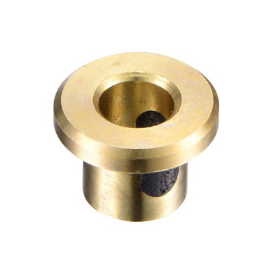 Harfington Uxcell Flanged Sleeve Bearings Wrapped Oilless Bushing Brass