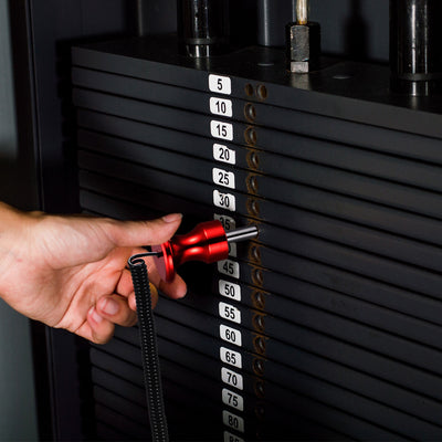 Harfington Uxcell Weight Stack Pins with Pull Rope Magnetic Strength Training