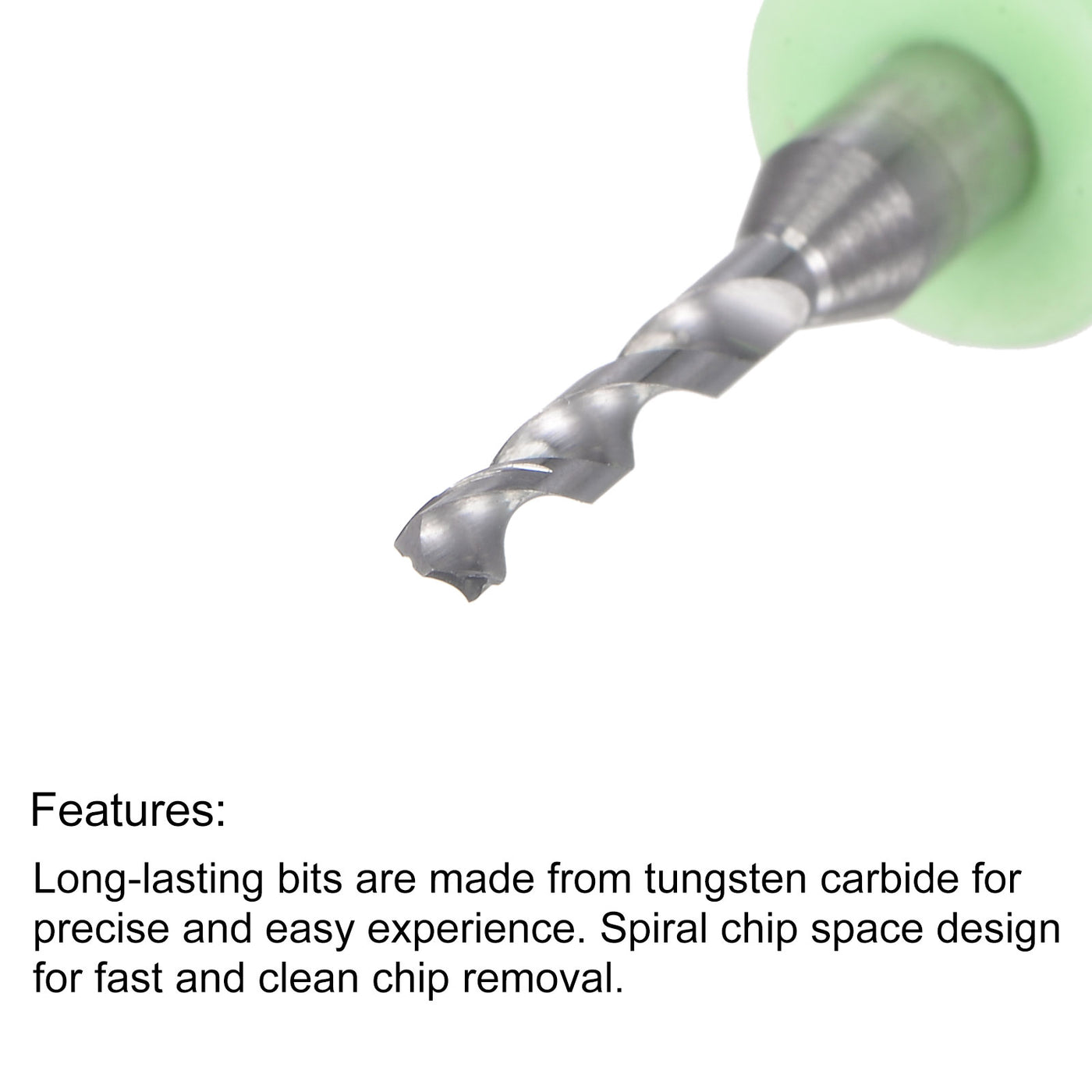 uxcell Uxcell Tungsten Carbide CNC Engraving Micro PCB Drill Bits Tool