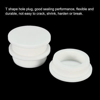 Harfington Silicone, Rubber Hole Plug White Stopper for Hole