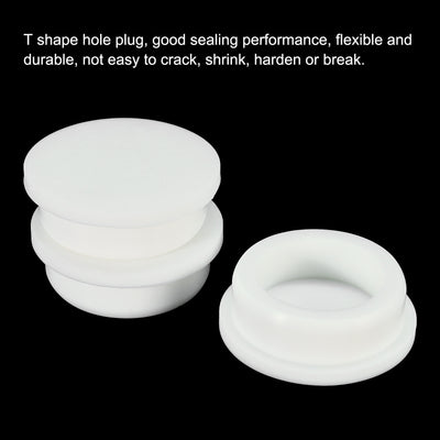 Harfington Silicone, Rubber Hole Plug White Stopper for Hole