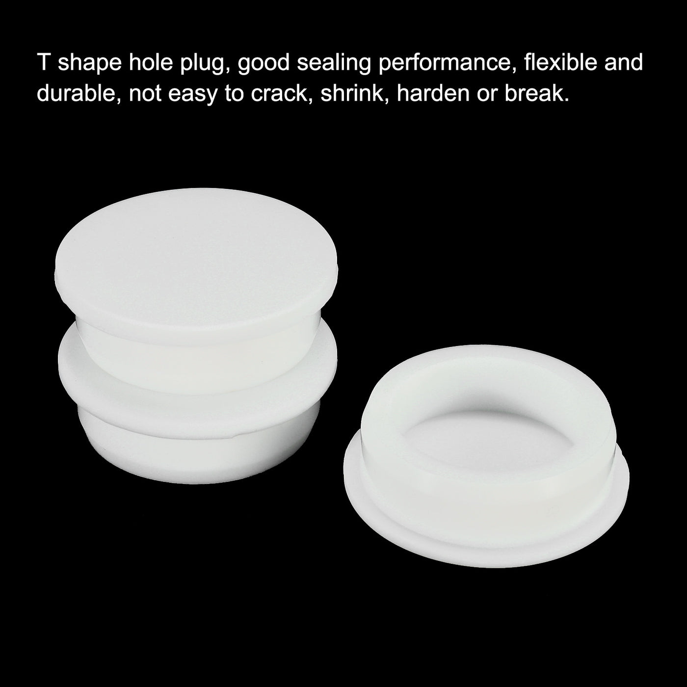 Harfington Silicone, Rubber Hole Plug White Stopper for Hole