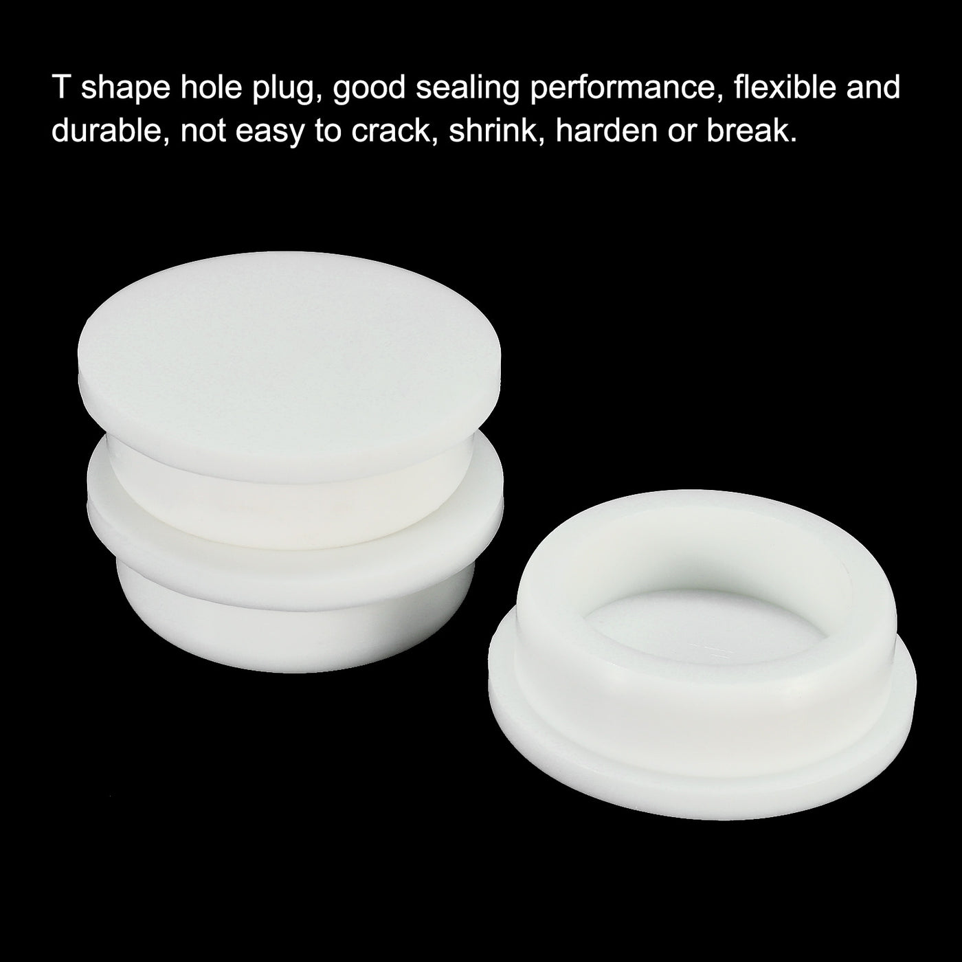 Harfington Silicone, Rubber Hole Plug White Stopper for Hole