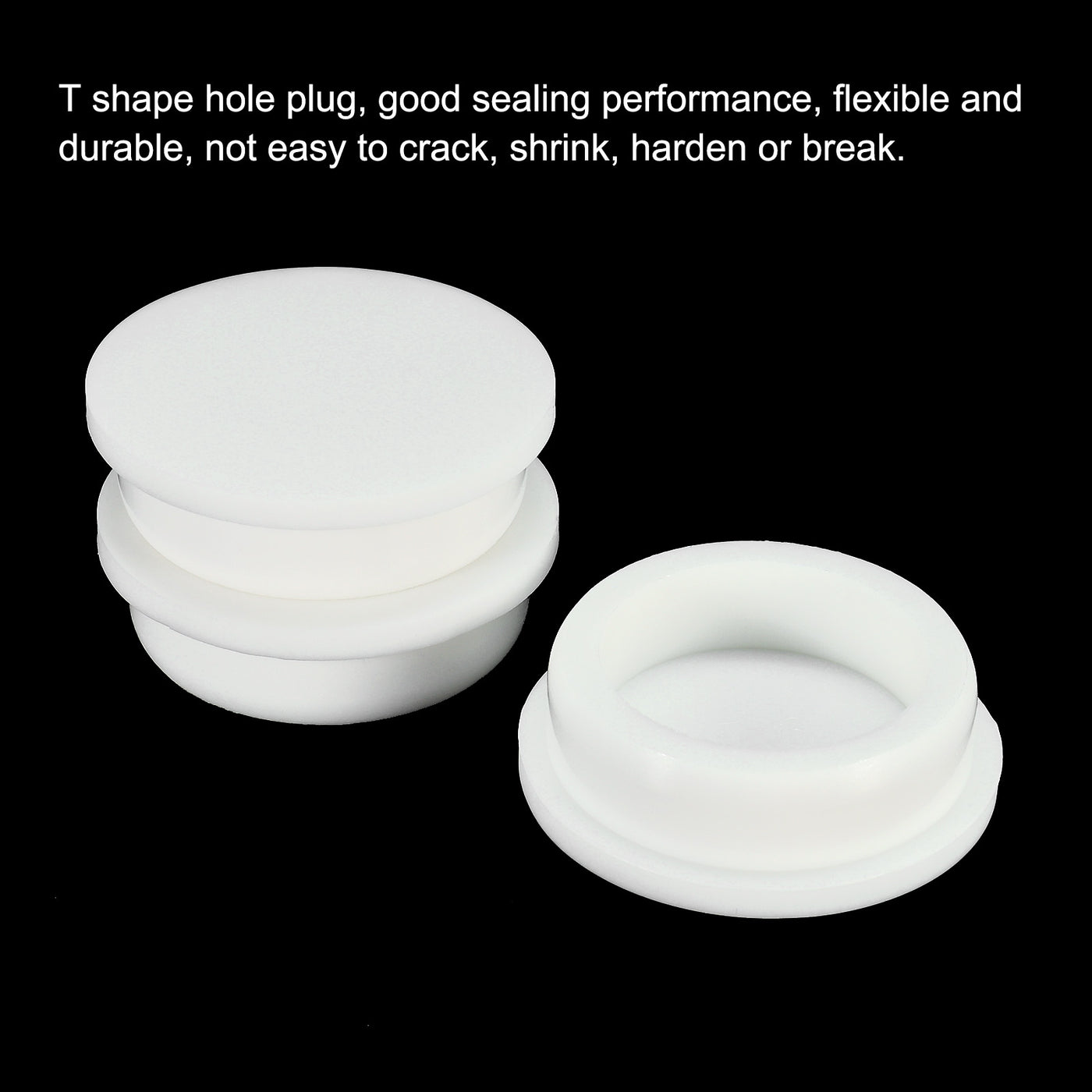 Harfington Silicone, Rubber Hole Plug White Stopper for Hole