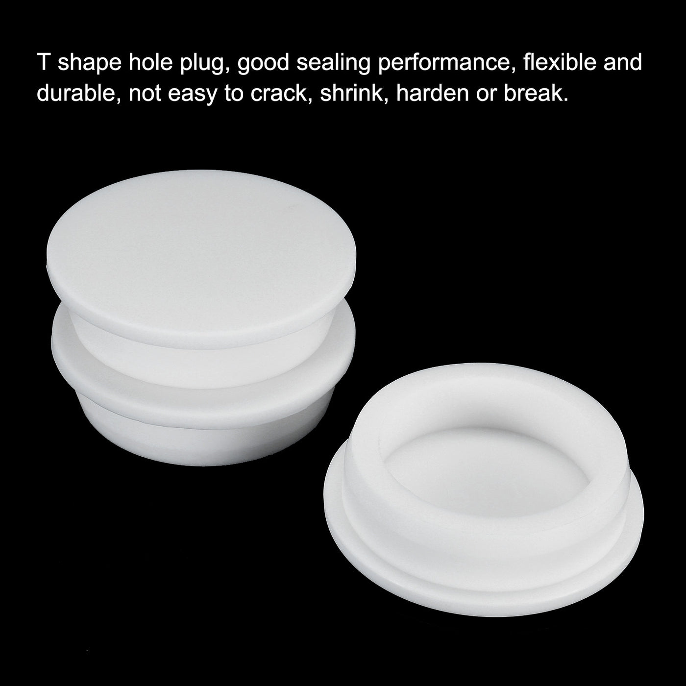 Harfington Silicone, Rubber Hole Plug White Stopper for Hole