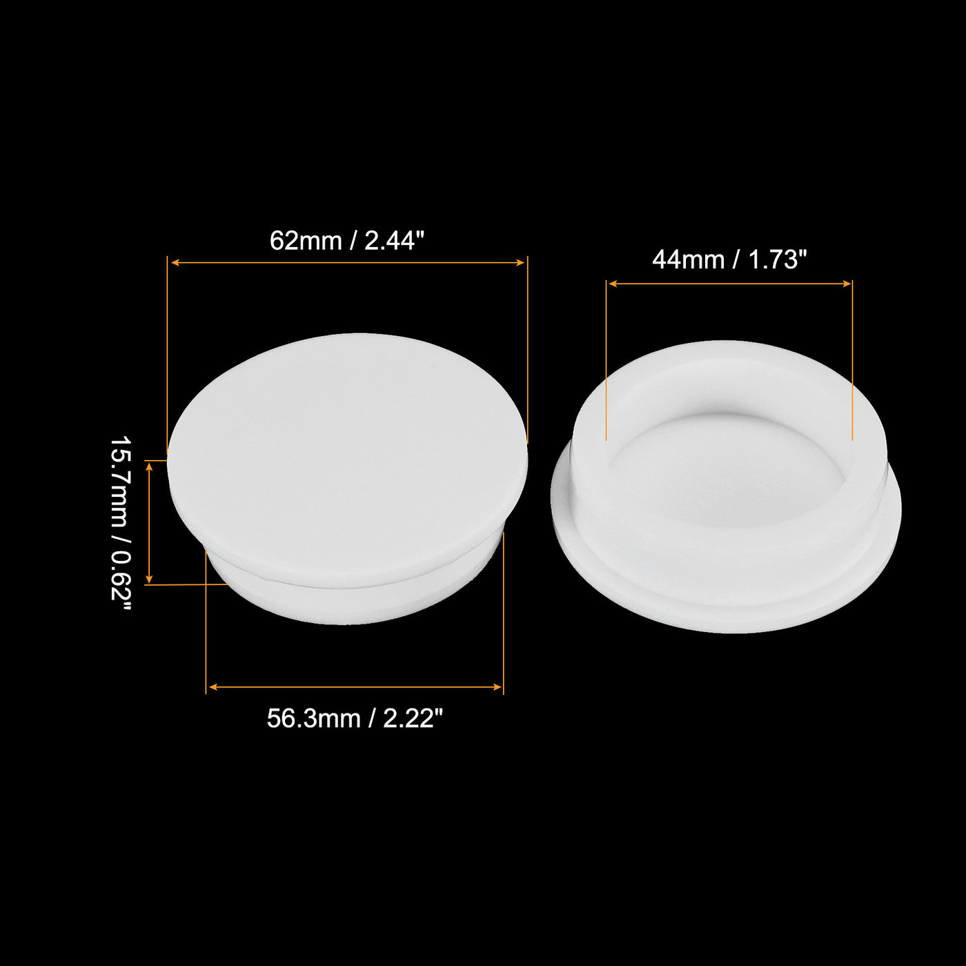 Harfington Silicone, Rubber Hole Plug White Stopper for Hole