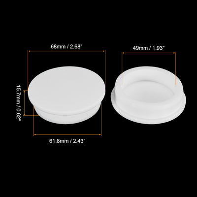 Harfington Silicone, Rubber Hole Plug White Stopper for Hole