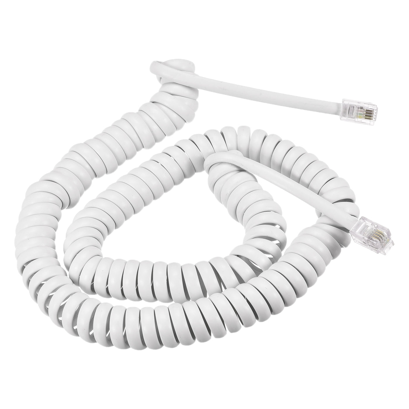 Harfington Telephone Handset Cord, Coiled Landline Phone Handset Cable for Home or Office