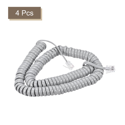 Harfington Telephone Handset Cord, Coiled Landline Phone Handset Cable for Home or Office