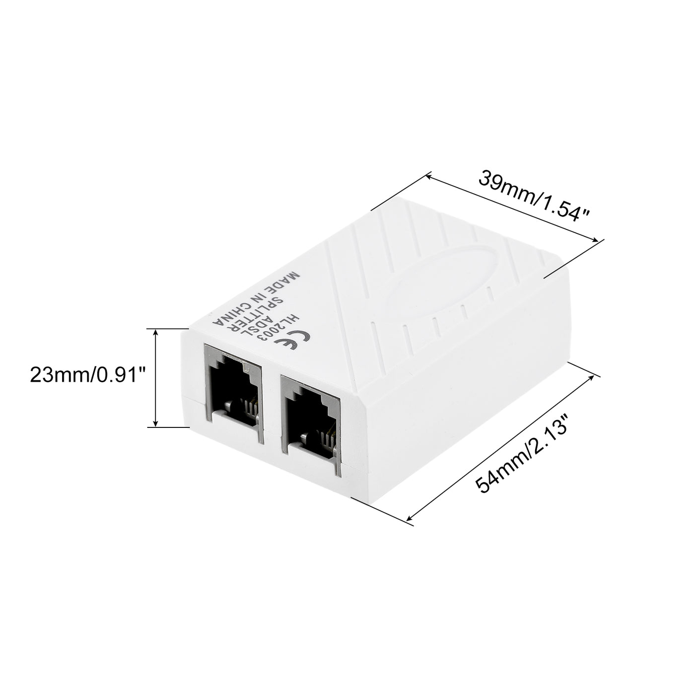 Harfington In-Line DSL Splitter Filter, 6P2C Phone Line Splitter for Telephone, Fax Machine