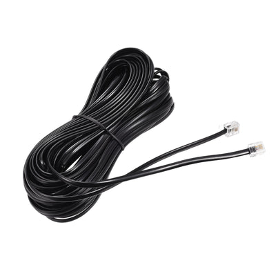 Harfington Phone Extension Cord Telephone Cable Phone Line Cord RJ11 6P4C Plugs, Male to Male for Phone and Fax