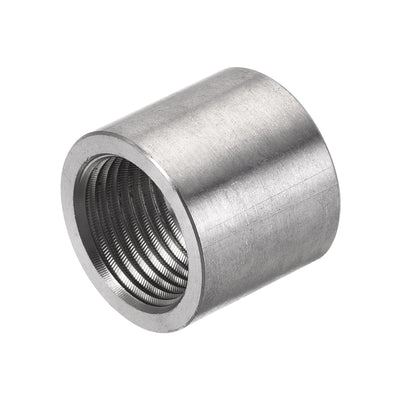 Harfington Weld Coupling 304 Stainless Steel 1/8 NPT Female Half Threaded Connector