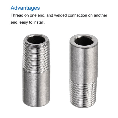 Harfington Weld Coupling, Threaded, Weldable, Pipe, Fuel Tank Bung Fittings Connector