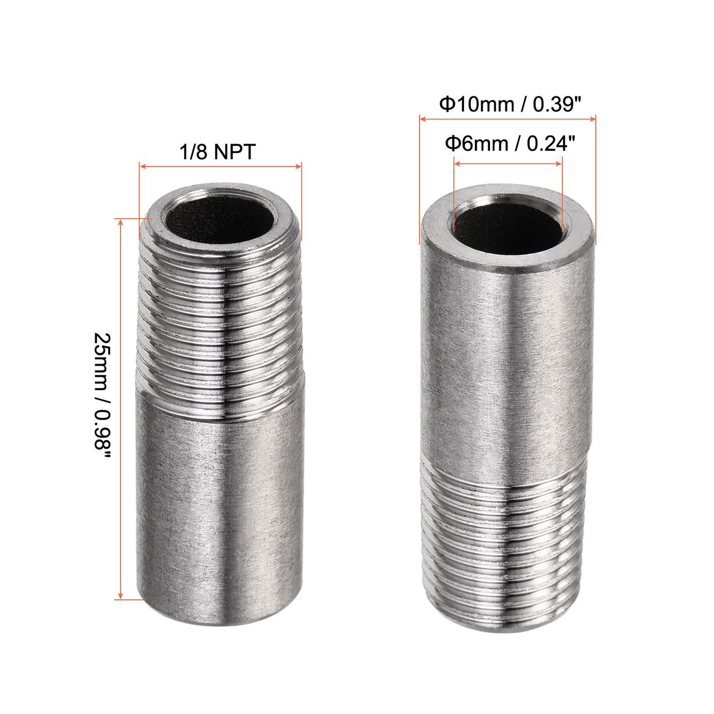 Harfington Weld Coupling Threaded Weldable Pipe Fuel Tank Bung Connector