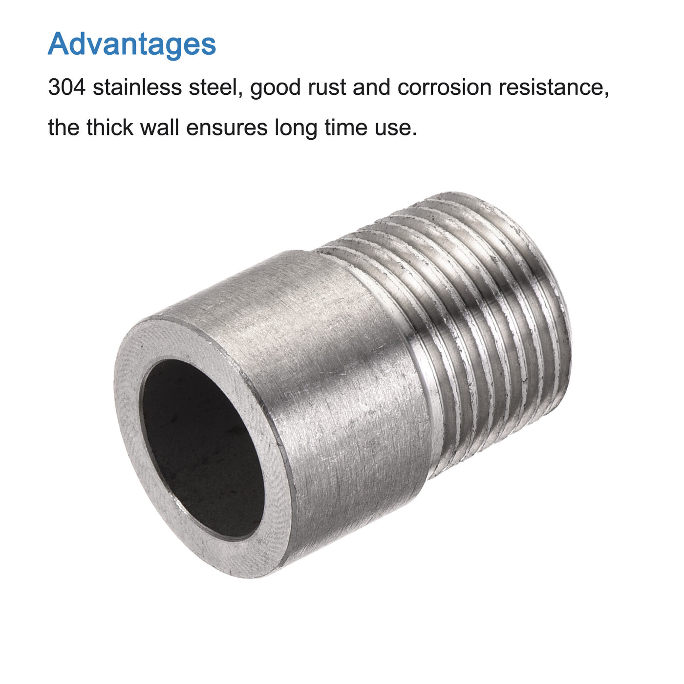 Harfington Weld Coupling, Threaded, Weldable, Pipe, Fuel Tank Bung Fittings Connector