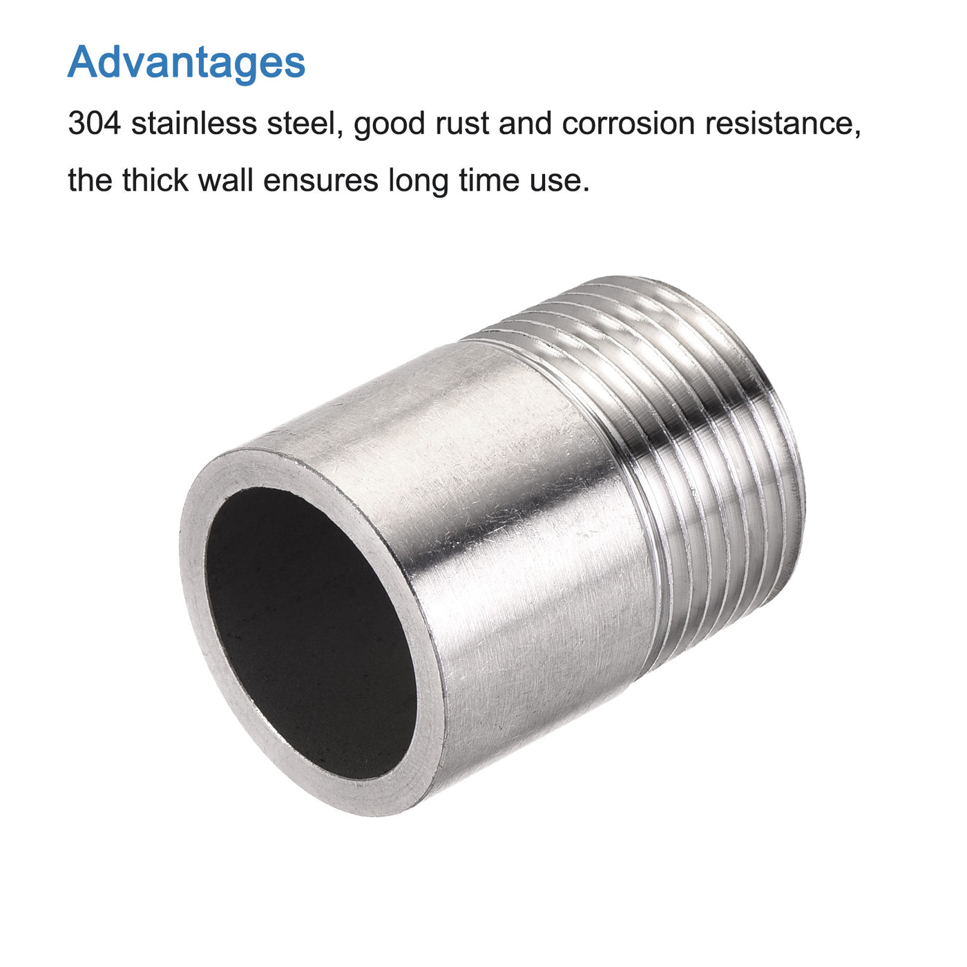 Harfington Weld Coupling Threaded Weldable Pipe Fuel Tank Bung Connector