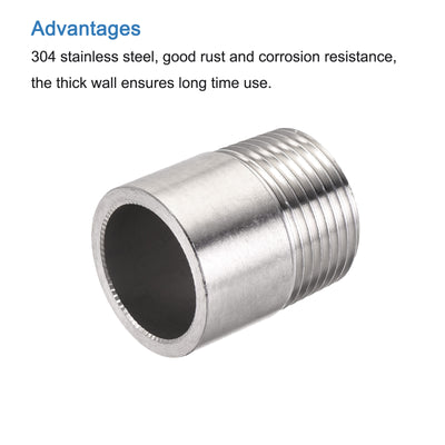 Harfington Weld Coupling, Threaded, Weldable, Pipe, Fuel Tank Bung Fittings Connector