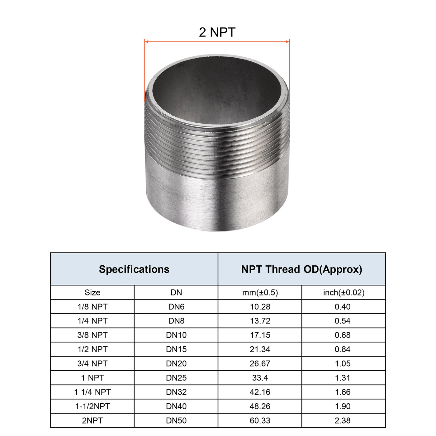 Harfington Weld Coupling, Threaded, Weldable, Pipe, Fuel Tank Bung Fittings Connector