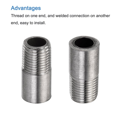 Harfington Weld Coupling Pipe Fuel Tank Bung Fittings Connector