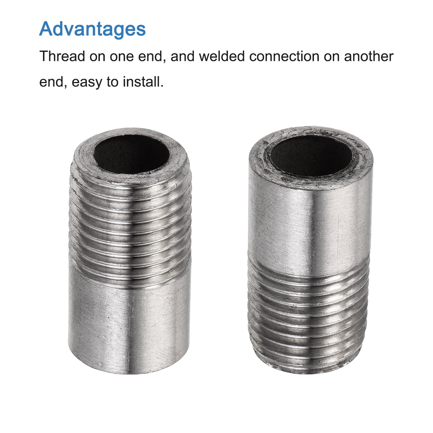 Harfington Weld Coupling Pipe Fuel Tank Bung Fittings Connector