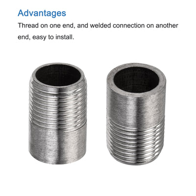 Harfington Weld Coupling Pipe Fuel Tank Bung Fittings Connector