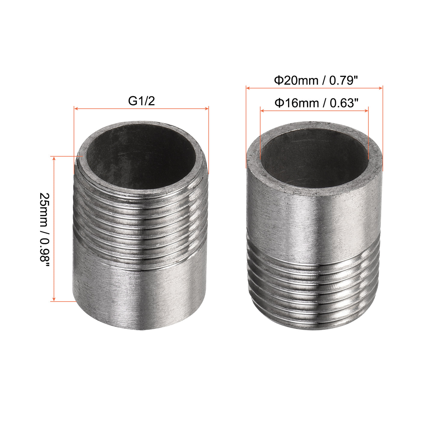 Harfington Weld Coupling Pipe Fuel Tank Bung Fittings Connector