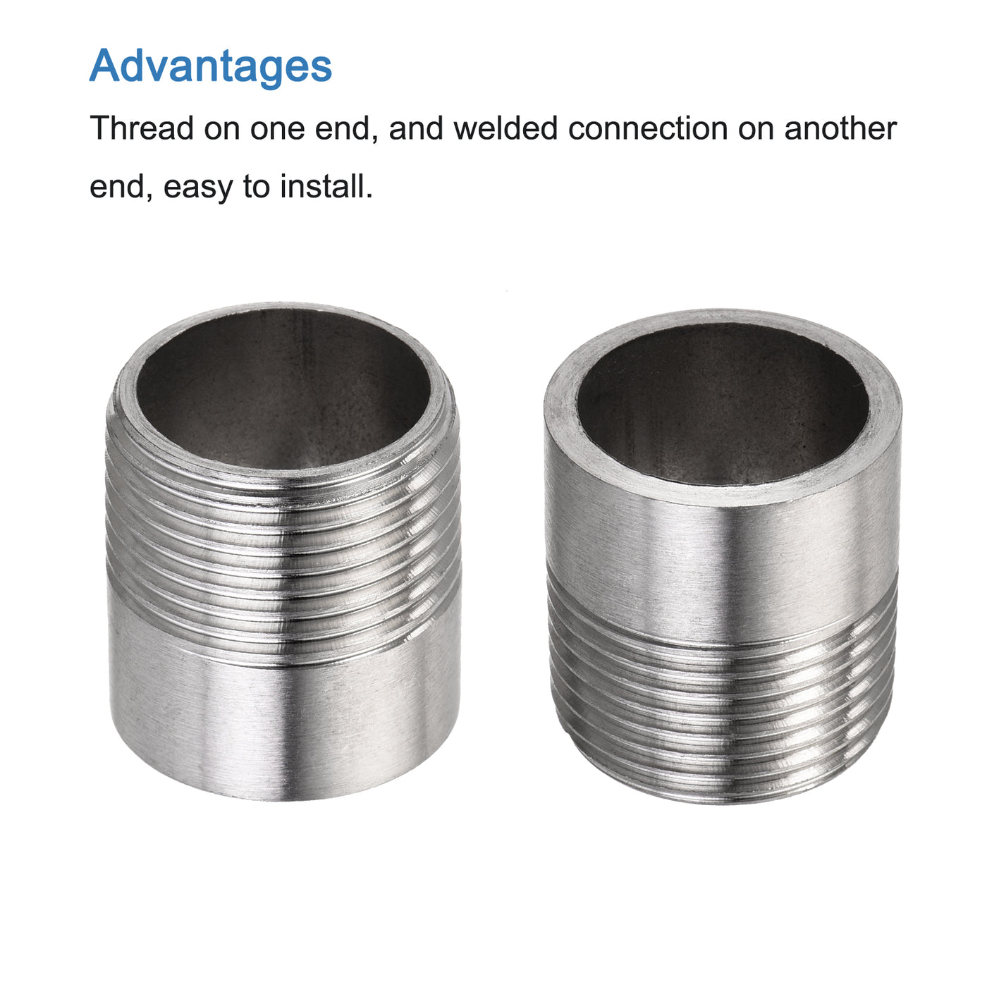 Harfington Weld Coupling Pipe Fuel Tank Bung Fittings Connector