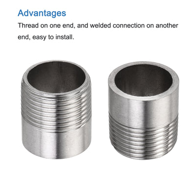 Harfington Weld Coupling, Threaded, Pipe Fuel Tank Bung Fittings Connector