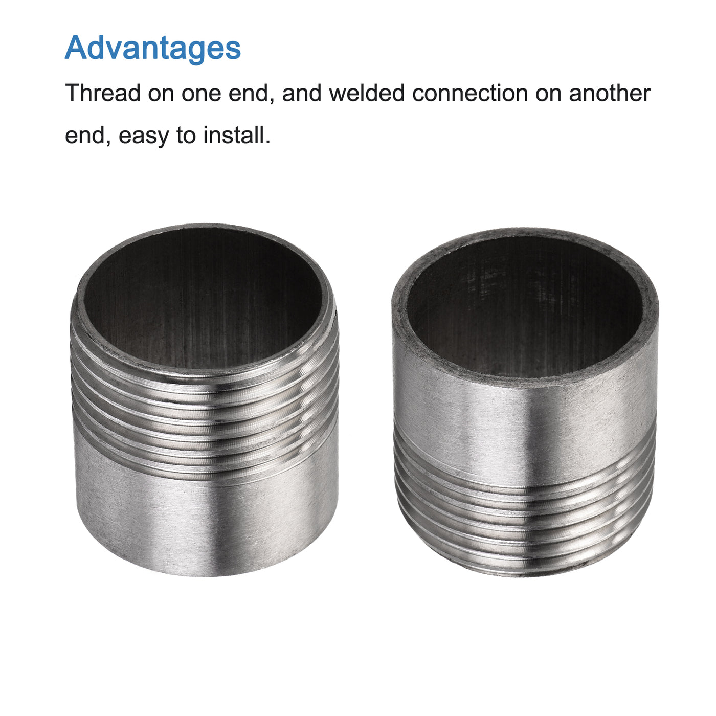 Harfington Weld Coupling, Threaded, Pipe Fuel Tank Bung Fittings Connector