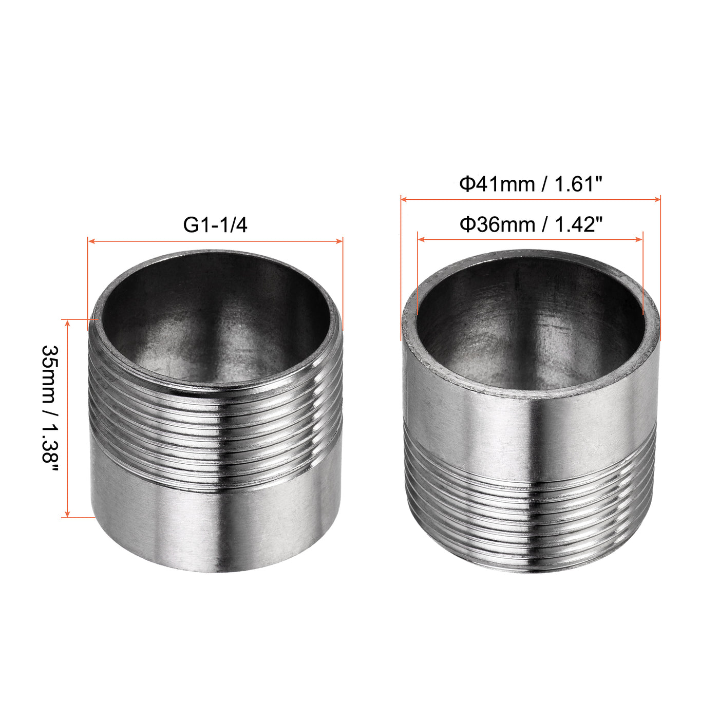 Harfington Weld Coupling, Threaded, Pipe Fuel Tank Bung Fittings Connector