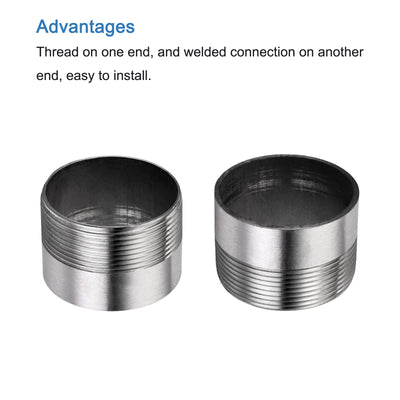 Harfington Weld Coupling Pipe Fuel Tank Bung Fittings Connector