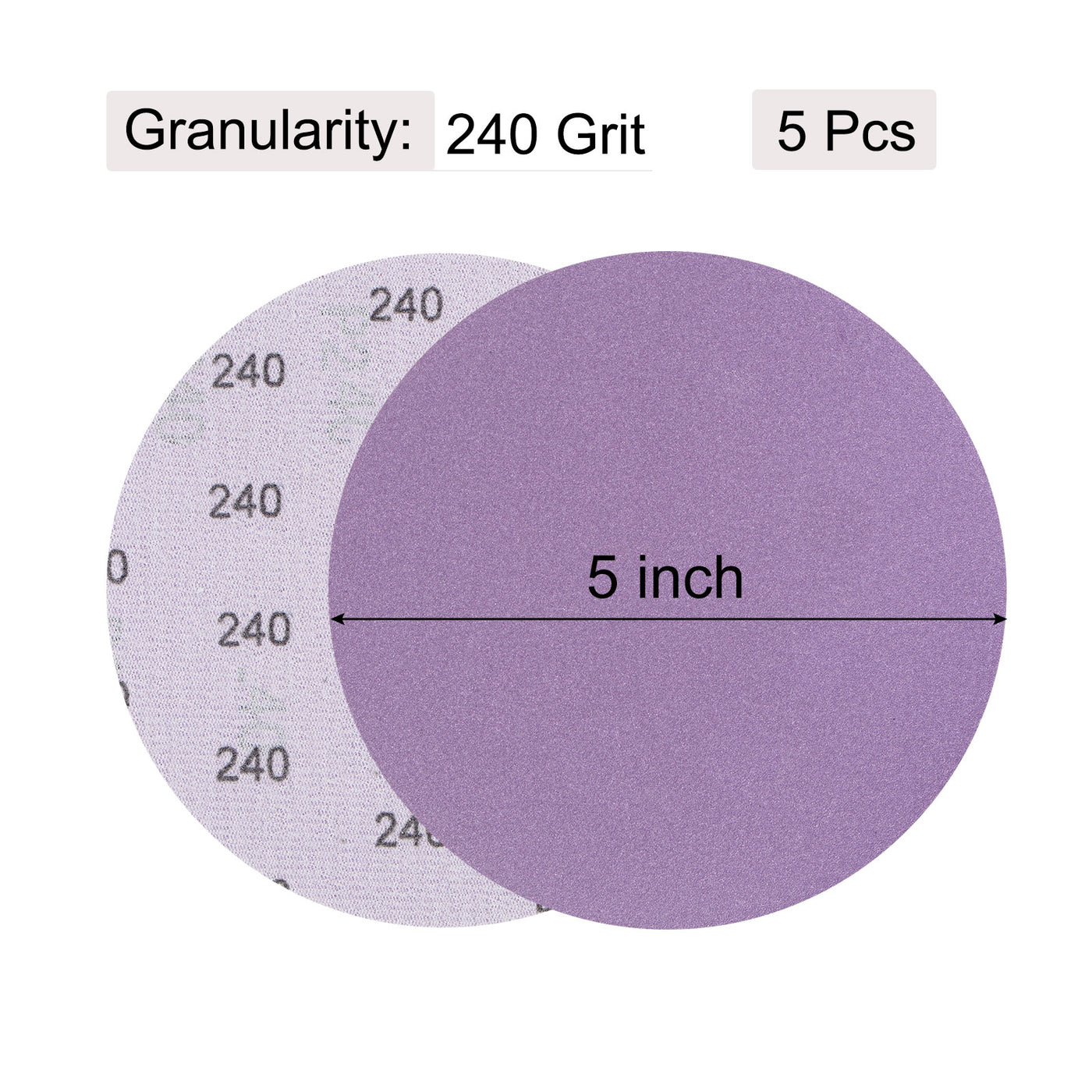 uxcell Uxcell Sanding Discs Hook Loop Professional Aluminum Oxide Sand Paper Wet Dry Polish