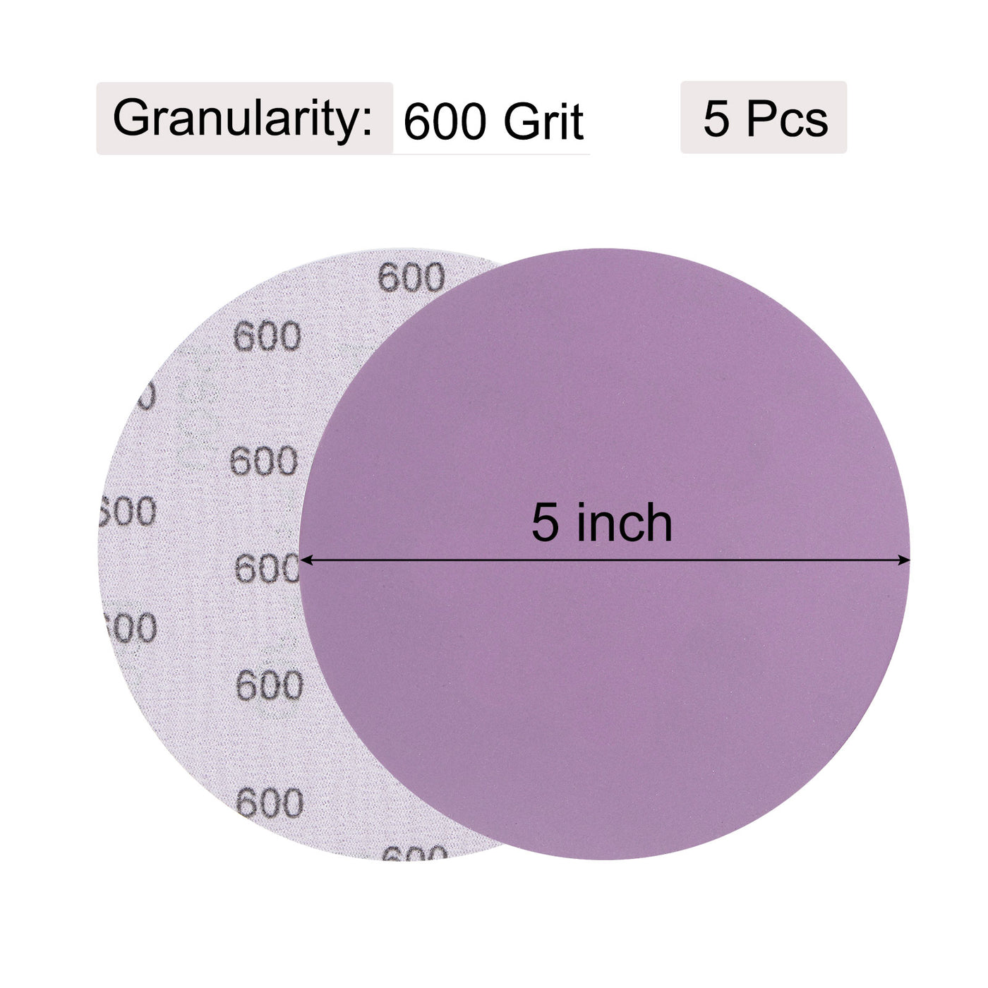 uxcell Uxcell Sanding Discs Hook Loop Professional Aluminum Oxide Sand Paper Wet Dry Polish