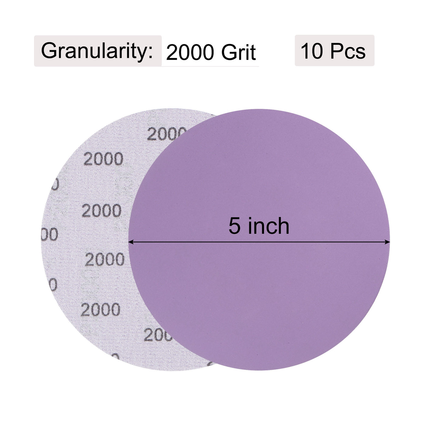 uxcell Uxcell Sanding Discs Hook and Loop Aluminum Oxide Sand Paper Wet Dry Polish