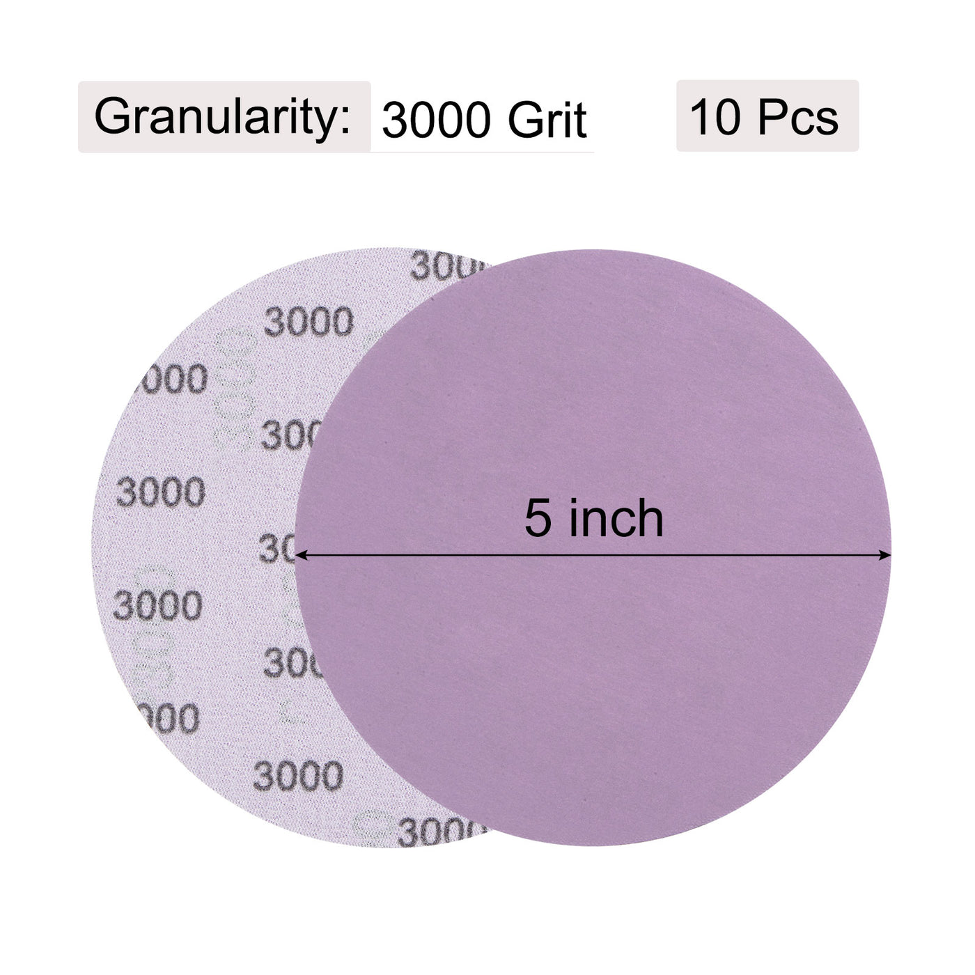 uxcell Uxcell Sanding Discs Hook and Loop Aluminum Oxide Sand Paper Wet Dry Polish