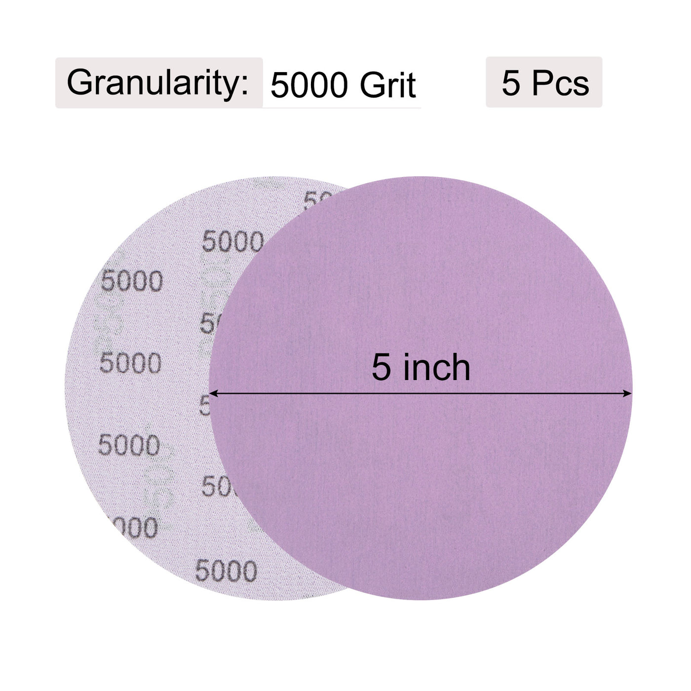 uxcell Uxcell Sanding Discs Hook Loop Professional Aluminum Oxide Sand Paper Wet Dry Polish
