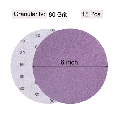 Harfington Uxcell Sanding Discs Hook Loop Professional Aluminum Oxide Sandpaper