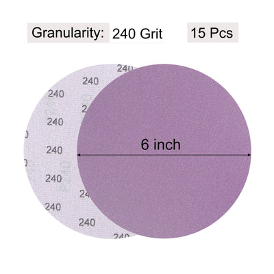 Harfington Uxcell Sanding Discs Hook Loop Professional Aluminum Oxide Sandpaper